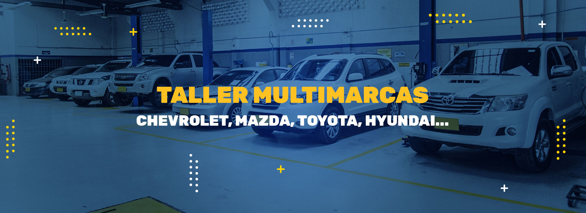 Taller multimarcas Chevrolet, Mazda, Toyota, Renault, Kia, Hyundai...